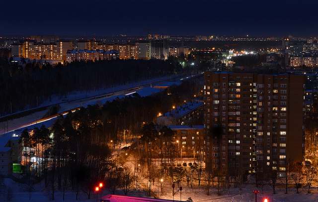Панорамный вид на центральную часть Королёва