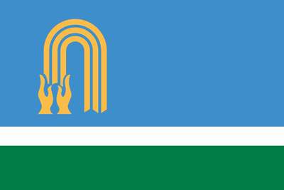 Флаг города Октябрьский в республике Башкортостан